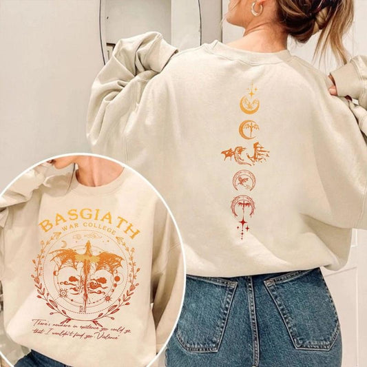 Basgiath War College Sweatshirt, Fourth Wing Hoodie, Dragon Rider Sweater, Riders Quadrant, Rebecca Yoros, Bookish Shirt