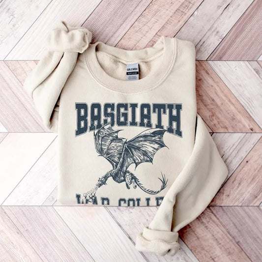 Basgiath War College Sweatshirt, Fourth Wing Sweatshirt, Dragon Rider, Bookish Sweater, Riders Quadrant, Basgiath Merch, Fantasy Reader Gift