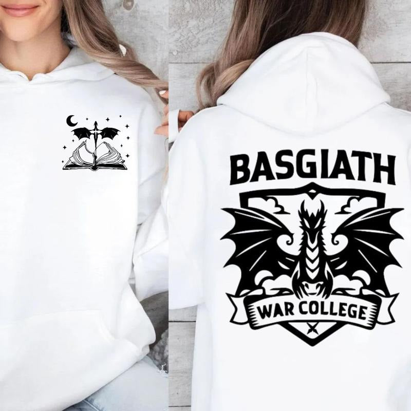 Basgiath War College Sweatshirt, Iron Flame And Onyx Storm Shirt, Dragon Rider Hoodie, Fourth Wing Basgiath War College, Unisex Sweater Pullover Tee