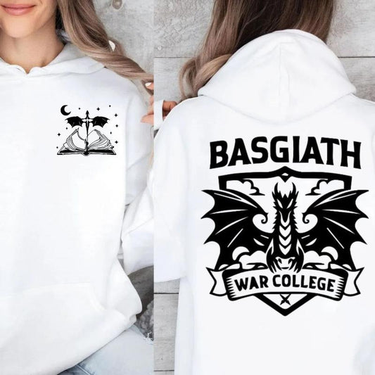 Basgiath War College Sweatshirt, Iron Flame And Onyx Storm Shirt, Dragon Rider Hoodie, Fourth Wing Basgiath War College, Unisex Sweater Pullover Tee