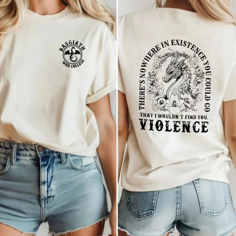 Basgiath War College T Shirt ,Dragon Rider, Fly Or Die,Riders Quadrant,Rebecca Yoros, Fourth Wing Shirt, Violet Sorrengail,Xaden Riorson Pullover Tee