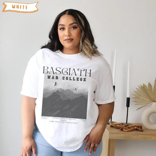 Basgiath War College t-shirt, Fourth Wing Shirt, Violet Sorrengail Xaden Riorson Fantasy Bookish Shirt Dragon Rider Shirt, Book