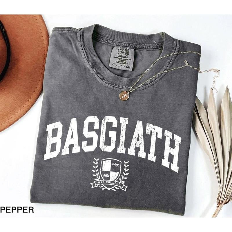 Basgiath War College t-shirt, Fourth Wing Shirt, Violet Sorrengail, Bookish Shirt, Xaden Riorson, Gifts For Readers, Dragon Rider Fabric Fitted