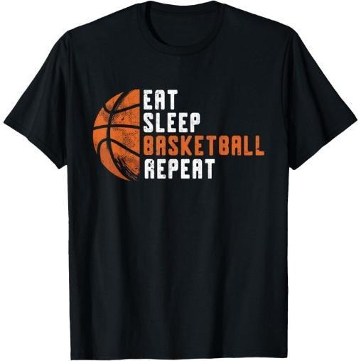 Basketball Coach Eat Sleep Basketball Repeat Basketball T-Shirt Made in USA Hoodie, Sweatshirt | DripVista.com