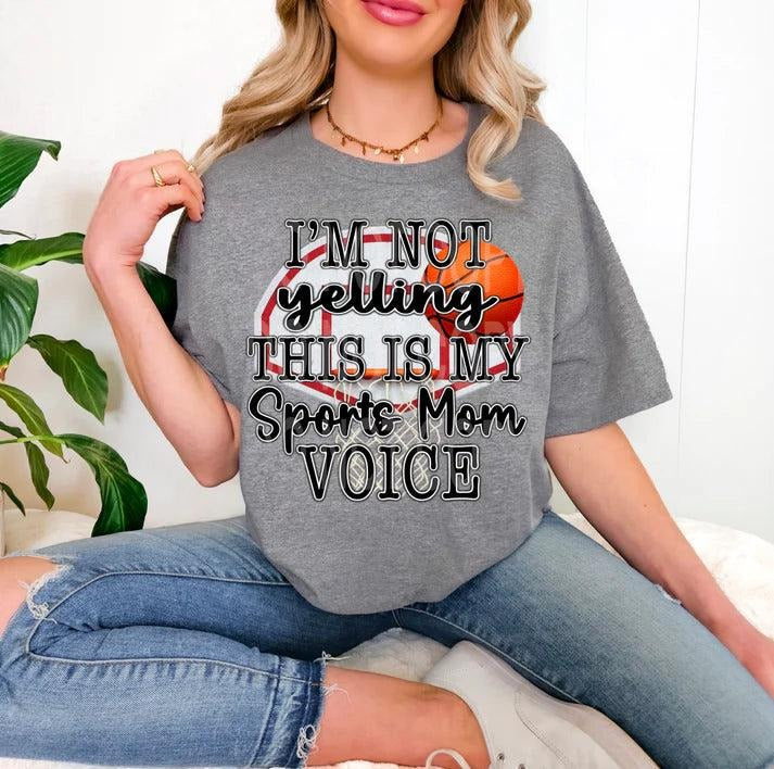 Basketball Sports Mom Voice DTF Transfers - THIS IS NOT A SHIRT