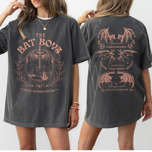 Bat Boys Shirt, Acotar Merch Shirt, Bat Boys Wings Shirt, Book Lover T-Shirt, Book Fandom Tee, Feyre Acotar Shirt, SJM Merch, The Night Court