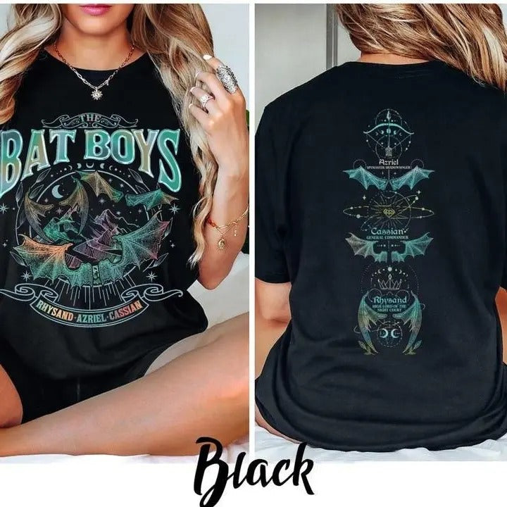 Bat Boys Shirt, Acotar shirt, Bat Boy Fan Shirt, The Night Court Shirt, Rhysand Cassian Azriel, Bookish Gift