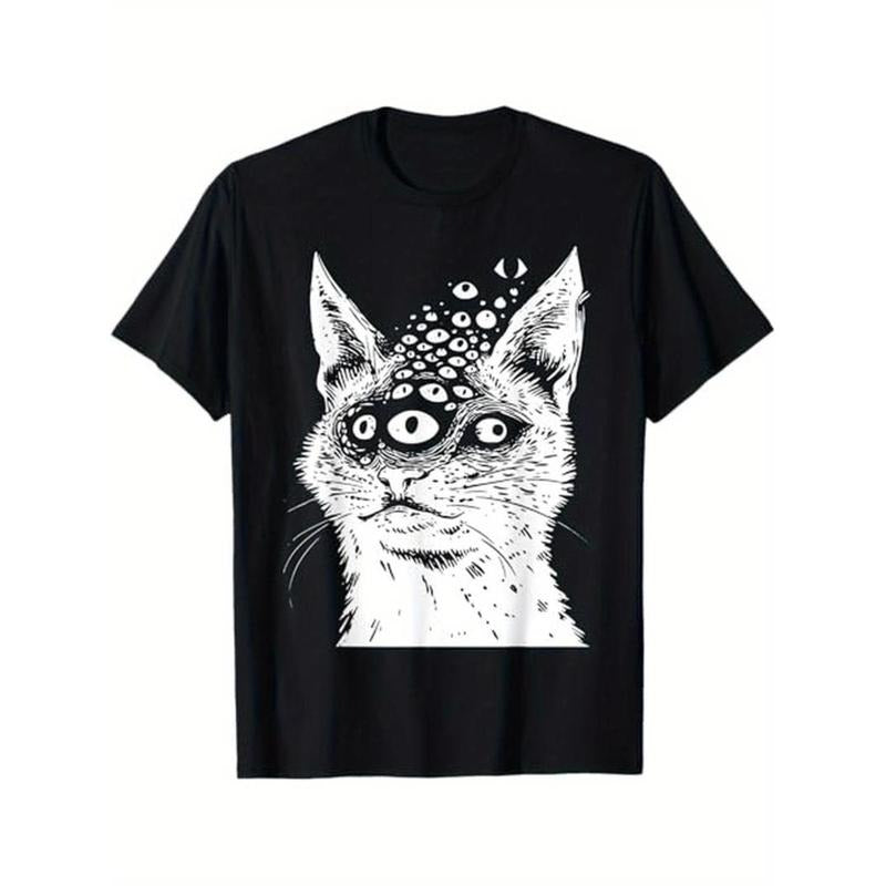 Bat brand Cat Grunge Alt Harakuju Trippy Creepy Horror Goth T-Shirt Menswear Top Hoodie, Sweatshirt | DripVista.com