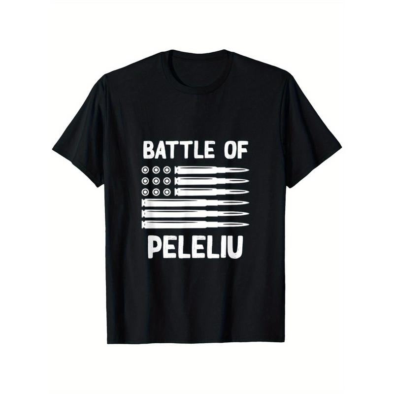 Battle FOG Peleliu Pacific World WB shield 2 Straw hat pirates T-Shirt, Short Sleeve T-Shirt, Funny Cool Shirt idea, 100%...