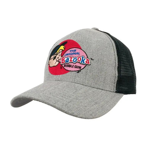 Bazooka Bubble Gum Bazooka Joe Baseball Cap - Gray and Black