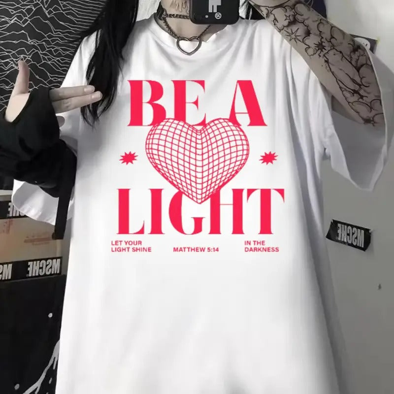 Be A Light Unisex Washed T-Shirt, Outdoors T-Shirt, Cotton Unisex T-Shirt Hoodie, Sweatshirt | DripVista.com