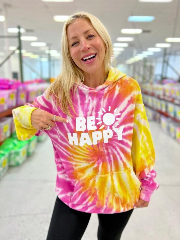 Be Happy Sunburst Hoodie T-Shirts, Sweatshirt | DripVista.com