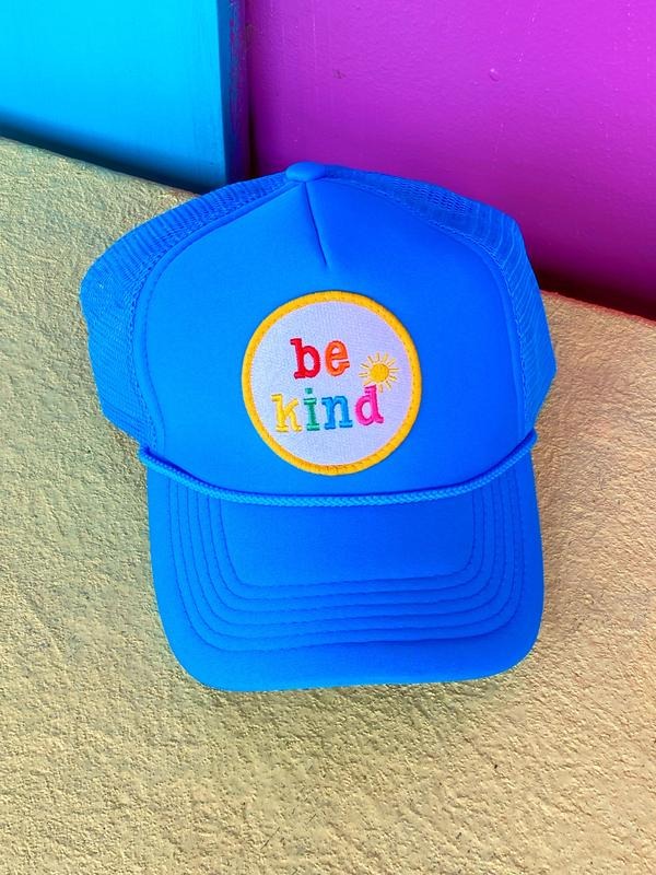 Be Kind Blue Trucker Hat T-Shirts, Hoodie, Sweatshirt | DripVista.com
