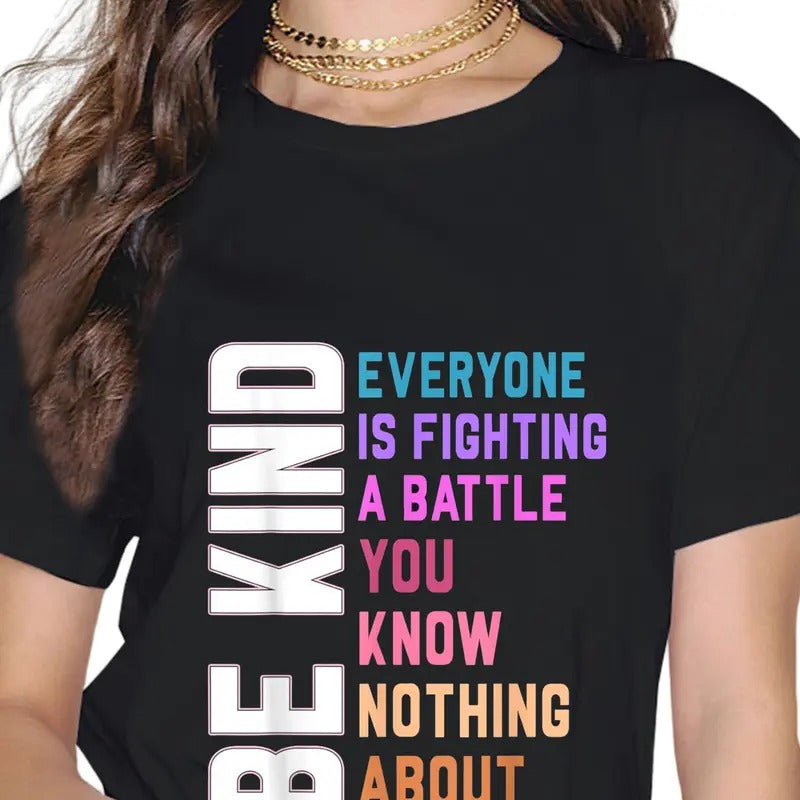 Be Kind Everyone Plus-Size Printed Short-Sleeved T-shirt For Men And Women Hoodie, Sweatshirt | DripVista.com