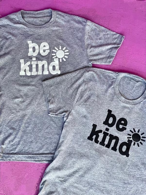 Be Kind Gray Tee Hoodie, Sweatshirt | DripVista.com
