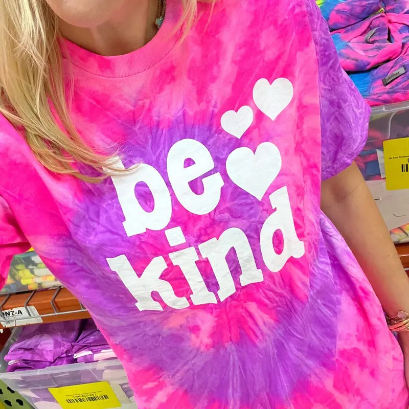 Be Kind Heart Tee Hoodie, Sweatshirt | DripVista.com