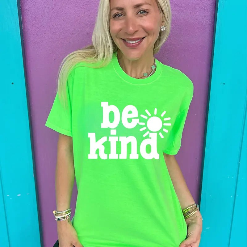 Be Kind Lime Sorbet Tee Hoodie, Sweatshirt | DripVista.com