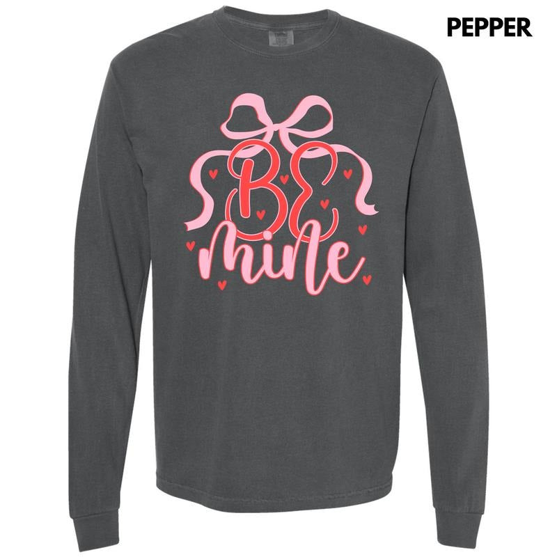 Be Mine Coquette Long Sleeve Comfort Colors T-Shirt 'NLB'