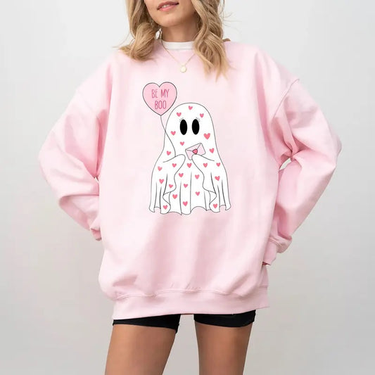 Be My Boo Sweatshirt, Ghost Sweater, Women Valentines Day Sweatshirt, cute valentines day ghost shirt, Ghosts Valentine day Gift