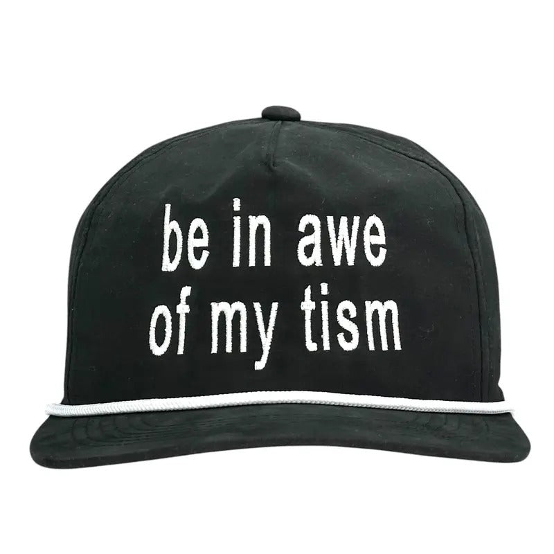 Be in Awe of My Tism Hat Custom Embroidered T-Shirts, Hoodie, Sweatshirt | DripVista.com