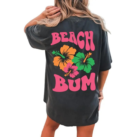 Beach Bum Shirt, Hippie Boho T Shirt, Summer Shirt, Trendy Women T Shirt, Aesthetic Tee, Preppy Shirt, Coconut Girl, Unisex T-Shirt, Short Sleeve Tee Shirt, Gifts For Women, Gifts For Birthday Fit Top
