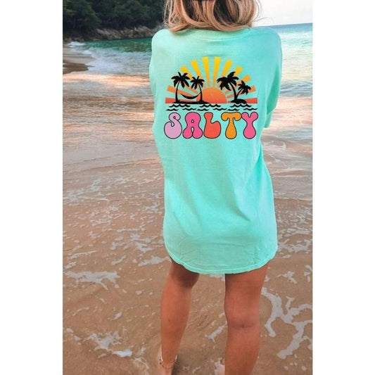 Beach Tshirt, Shirt, d summer tee, Preppy Clothes, Sunshine State of Mind, Stay Salty Shirt, Trendy Beach Clothes