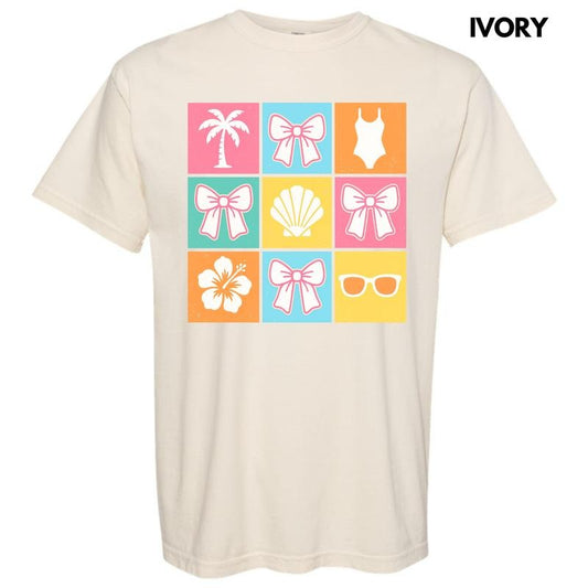 Beachy Bliss Collage Comfort Colors T-Shirt 'NLB'