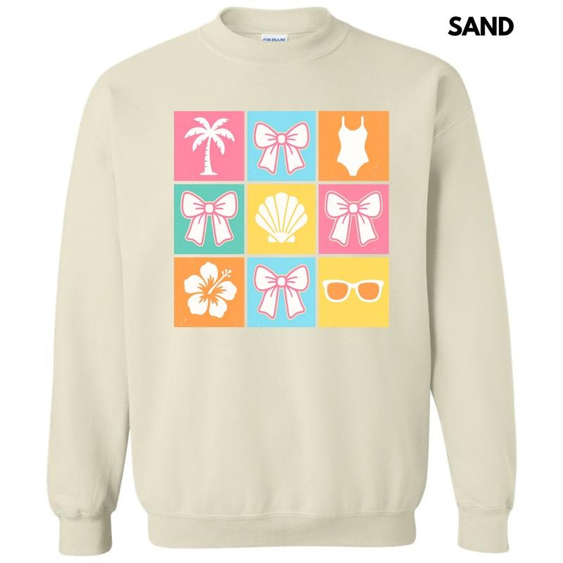 Beachy Bliss Collage Sweatshirt 'NLB' T-Shirts, Hoodie | DripVista.com
