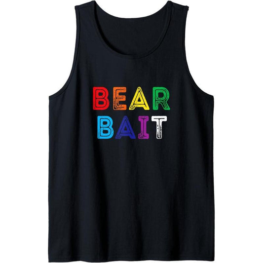 Bear Bait - Funny gay pride rainbow Tank Top
