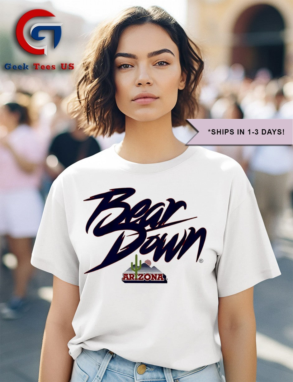 Bear Down Arizona Wildcats Bear Down Cactus shirt