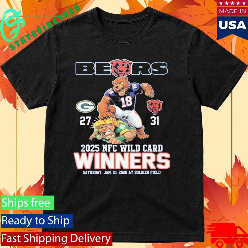 Bears 2025 NFC Wild Card Winners Shirt