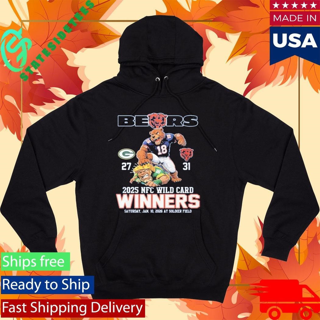 Bears 2025 NFC Wild Card Winners Shirt