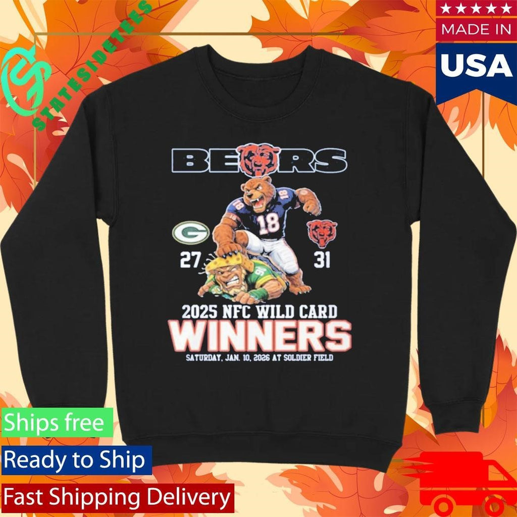 Bears 2025 NFC Wild Card Winners Shirt