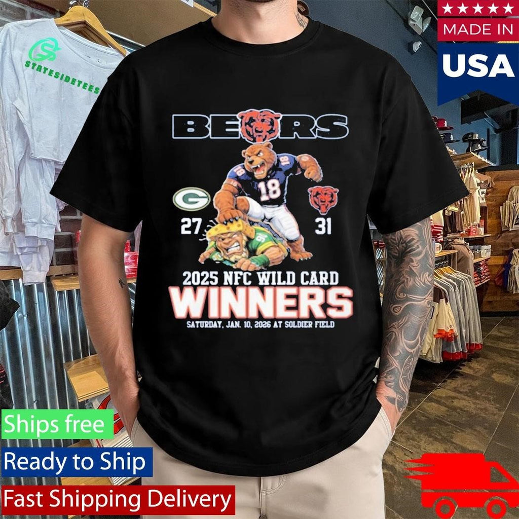 Bears 2025 NFC Wild Card Winners Shirt