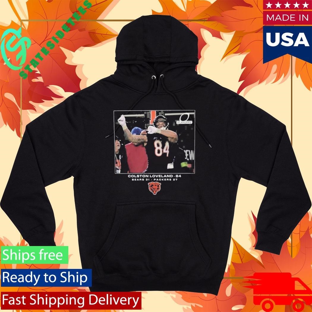 Bears Colston Loveland Flash Features Wild Card Shirt