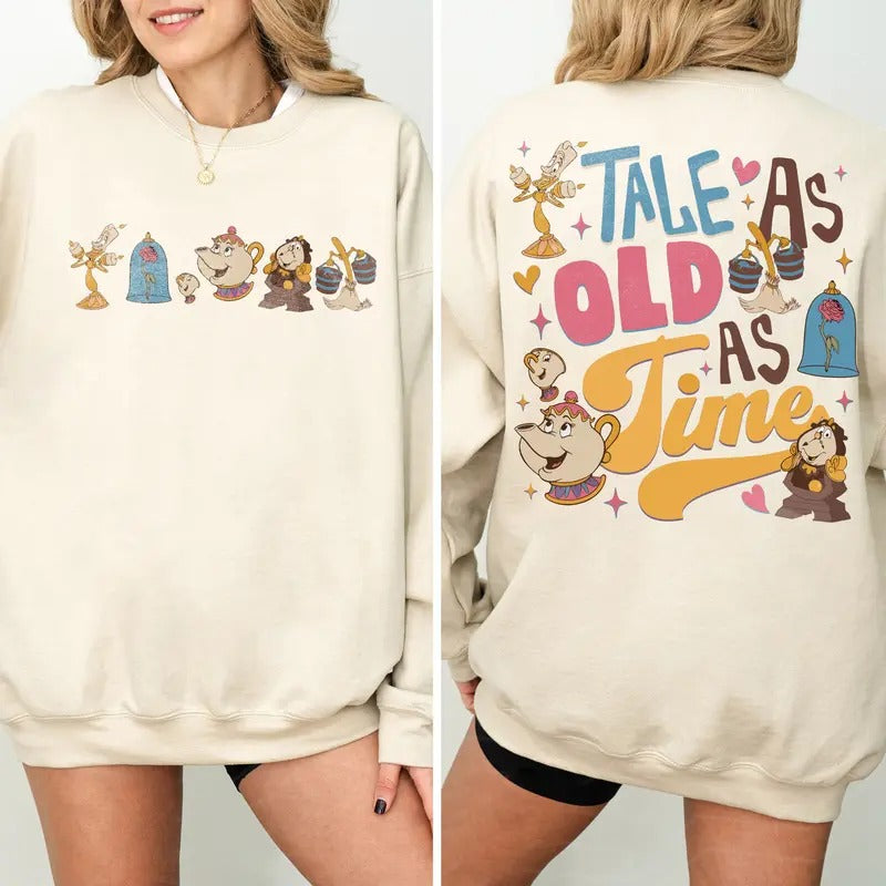 Beauty And Beast Friends Sweatshirt, Belle Princess Shirt, Tale As Old As Time Tee, WDW Magic Kingdom