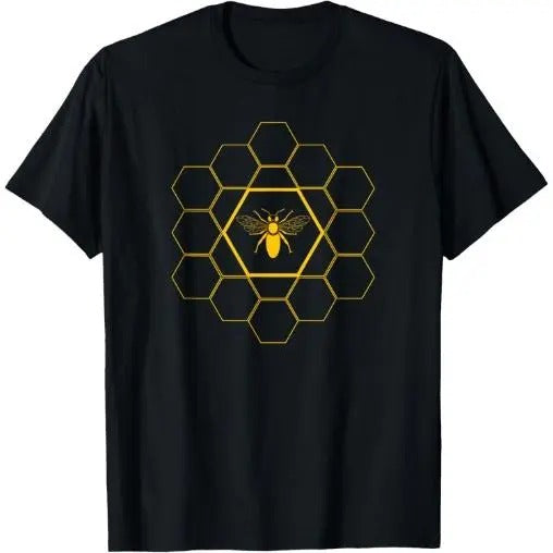 Bee Honeycomb Beekeeper Beekeeping T-Shirt Gift T-Shirt Made in USA Hoodie, Sweatshirt | DripVista.com