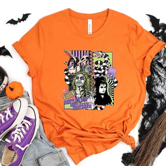 Beetlejuice Shirt, Hallowen Shirt,  Cute Fall Shirt, Spooky Seasonstyle{n002}2