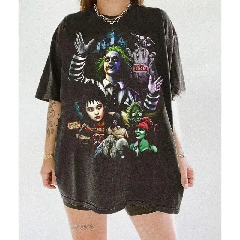 Beetlejuice Shirt, Horror Movie Shirt, Beetlejuice 1988 Movie T-Shirt, Vintage Halloween Movie Shirt, Beetlejuice Gift,...