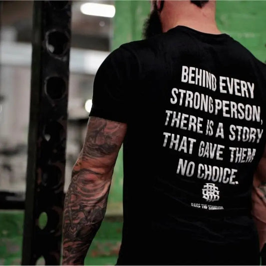 Behind Every Strong Person Soft 2-sides T-shirt, vintage t shirt, Womenswear, menswear, Streetwear Sweatshirrt, for him for her, men's graphic tees, country graphic tees For Men For Women Menswear Hoodie