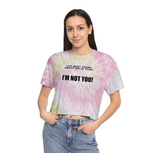 Being Me Funny Sarcastic Sexy Women's Tie-Dye Crop Top, Sarcastic Offensive Gifts For Women, Adult Humor, Inappropriate Tee