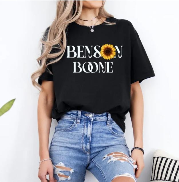 Benson Boone Concert Tee - Soft, Unisex - Shop Now! Cotton Fabric Hoodie, Sweatshirt | DripVista.com