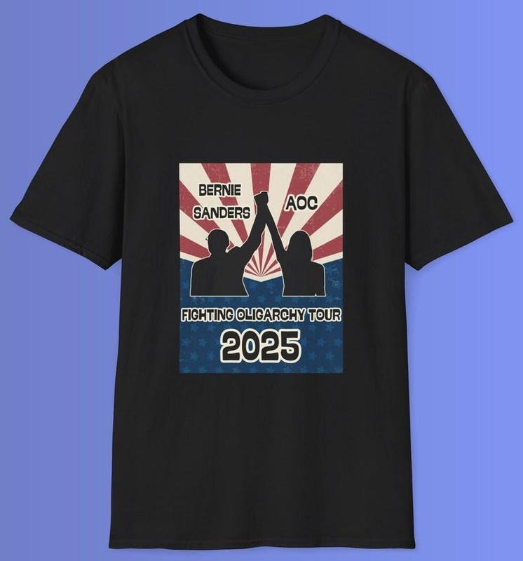 Bernie Sanders AOC Fighting Oligarchy Tour Activist Tee, Social Justice, Activism Protest Shirt, Political Hoodie, Sweatshirt