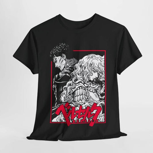 Berserk T-Shirt, Anime Shirt, Fire Style, Japanese Anime, Manga Shirt, Anime Lover Shirt, Graphic Anime Tee, Over Sized Unisex Shirt Menswear Top Menswear Top