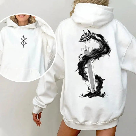 Berserker Armor 2 Sides T-Shirt Anime All Sizes Menswear Gym Top Hoodie Sweatshirt Berserk Vengeance Cotton Gift For Fans Sweatshirt, Hoodie, Comfort Colors