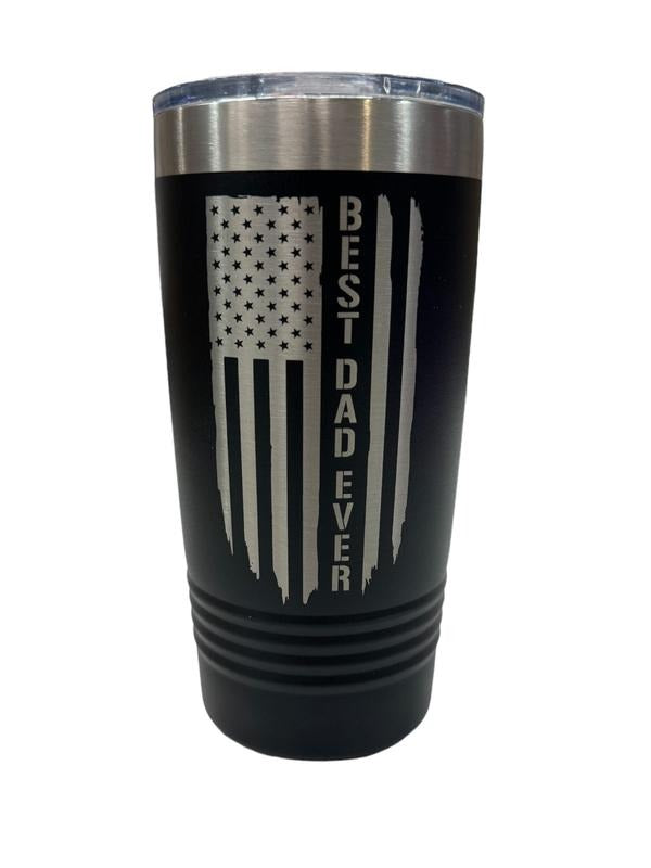 Best Dad Ever American Flag Tumbler T-Shirts, Hoodie, Sweatshirt | DripVista.com