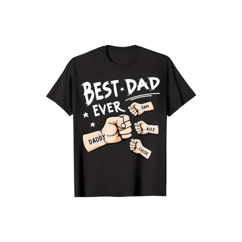 Best Dad Ever Gifts Personalized TNF Day, Birthday Gifts For Dad From Daughter, 100% Cotton T-Shirt style 02