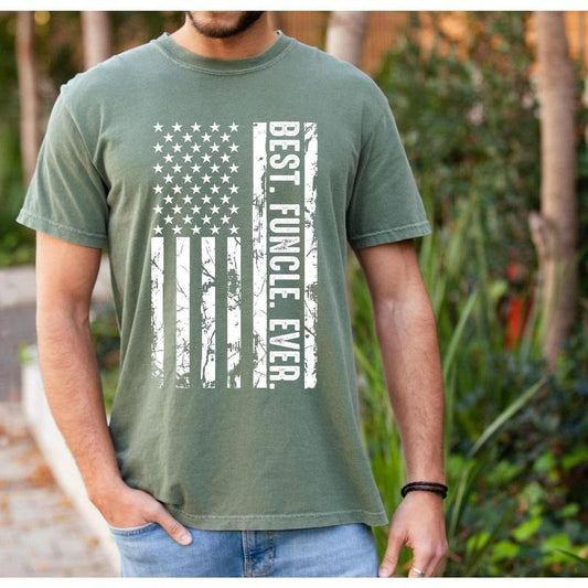 Best Funcle Ever Shirt, Custom Funcle Shirt, Personalized Funcle T-shirt, Uncle Tee Shirt, Patriotic Uncle Shirt, Uncle Gift