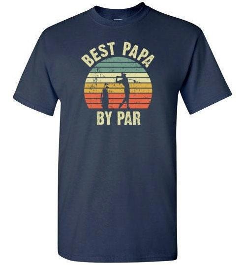 Best Papa By Par t shirt Vintage Sunset Golf Shirt For Men Birthday Or Christmas Gift For Dad That Loves Golfing Gift...