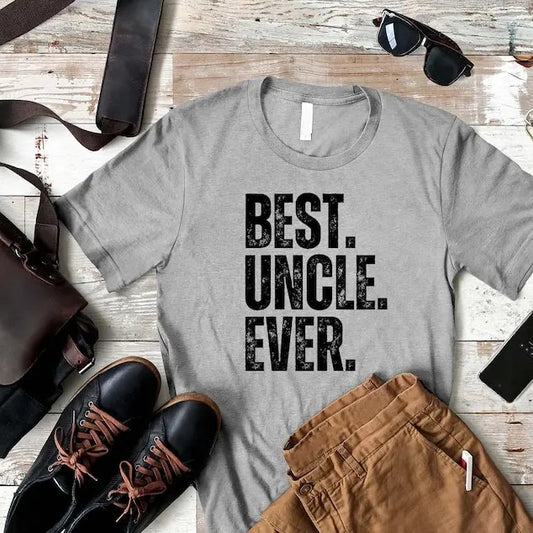 Best Uncle Ever Shirt, Cool Uncle Gift, Christmas Gift for Uncle From Niece Nephew, Father's Day Shirt, Gift for Husband, Uncle Birthday